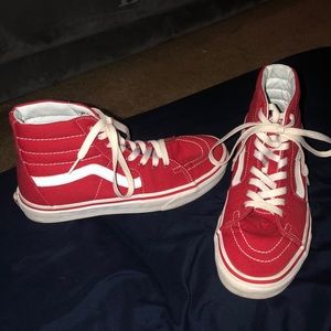 Red high top vans